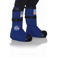 Underwraps Kid's Children's Astronaut Costume Boot Tops - Childrens Costume, Blue, One Size