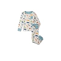 Hatley Boys' Scratchy Safari Bamboo Pajama Set (Toddler/Little Big Kid)