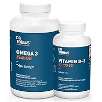 Omega 3 Fish Oil and Vitamin D-3 Promotes Overall Health - 3 Month Supply