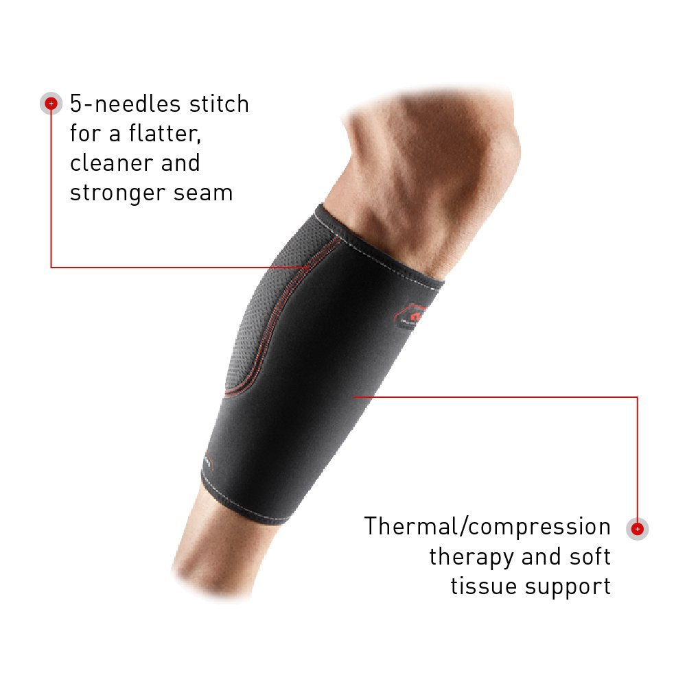 Mcdavid Calf Compression Sleeve for Calf Strains, Shin Splints and Varicose Veins, Aids in Injury Recovery & Prevention, Men & Women, Includes 1 Sleeve