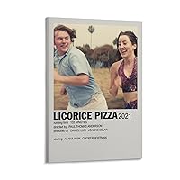 Movie Poster Licorice Pizza Poster 3 Canvas Painting Posters And Prints Wall Art Pictures for Living Room Bedroom Decor 12x18inch(30x45cm) Frame-style