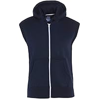 A2Z 4 Kids Girls Boys Hooded Gilet Jacket Fabric No Sleeve Zipper Coat New Casual Fashion Girls Boys Age 5-13 Years