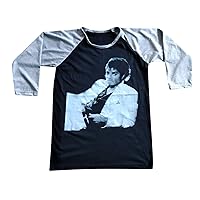HOPE & FAITH Unisex Michael Jackson T-Shirt 3/4 Sleeve Baseball Raglan Mens Womens Ladies Unisex