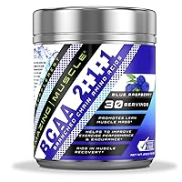BCAA 2:1:1 Branched Chain Amino Acids Supplement | 6000 Mg Per Serving | Blue Raspberry Flavor | 30 Servings