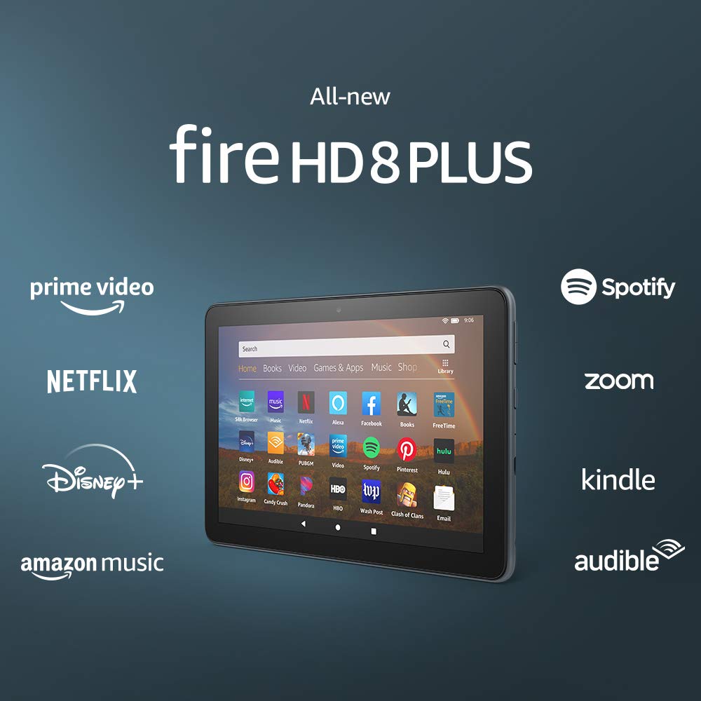 Amazon Fire HD 8 Plus tablet, HD display, 64 GB, our best 8