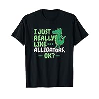 I Just Really Like Alligators Cute Crocodile Men Women Kids T-Shirt