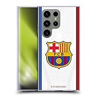 Head Case Designs Officially Licensed FC Barcelona Away 2023/24 Crest Kit Soft Gel Case Compatible with Samsung Galaxy S24 Ultra 5G