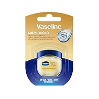 Vaseline Lip Balm for Instantly Soft Smooth Lips Crème Brûlée Lip Balm Locks In Moisture to Improve Hydration 0.25 oz