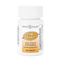 GeriCare One-Daily Multi-Vitamin & Minerals, Dietary Suplement Tablets (300 Count (Pack of 1))