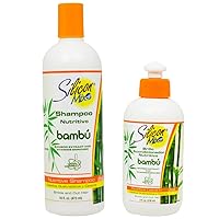 Silicon Mix Bambu Shampoo and Conditioner Combo Pack (16 Ounce Shampoo, 8 Ounce Conditioner) (Bambu)