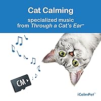 iCalmPet | Through a Cat's Ear: Cat Calming | MicroSD Card | 3-hrs | Specialized Music to Soothe Feline Stress