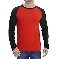 Decrum Raglan Shirt Men - Soft Sports Jersey Long Sleeve Baseball Shirts for Men