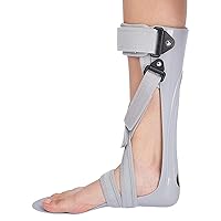 AFO Drop Foot Support Splint, Ankle Foot Orthosis Support - Ankle Correction Splint for Treatment of Plantar Fasciitis Achilles Tendonitis And Drop Foot,Left,M