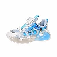 Boys' Sports Shoes Summer Mesh Shoes Breathable Elementary School Button Shoes Comfortable Girls Sandals Size 5