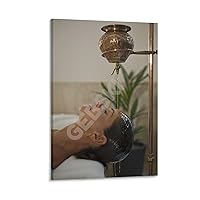 KMJBFE Beauty Salon Poster Spa Thai Massage Scalp Relaxation Treatment Poster (2) Canvas Painting Posters And Prints Wall Art Pictures for Living Room Bedroom Decor 08x12inch(20x30cm) Frame-style