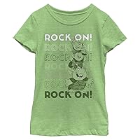 Disney Frozen Rock on Girl's Heather Crew Tee