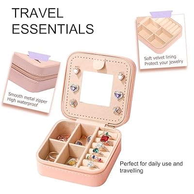 Parima Valentines Day Gifts for Teen Girls - Personalized Travel Jewelry Box for Girls | Pink Gifts Birthday Gifts for Girls | Valentines Day Gifts