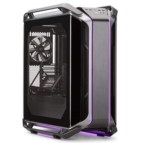 Cooler Master Cosmos C700M E-ATX Full-Tower, Curved Tempered Glass Panel, Riser Cable, Flexible Interior Layout, Diverse Liquid Cooling, Type-C, Customizable ARGB (MCC-C700M-MG5N-S00)