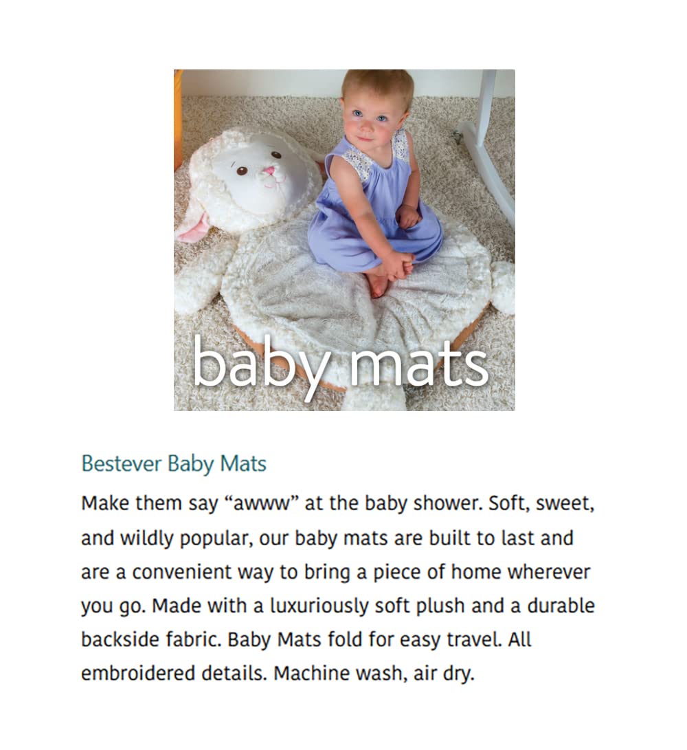 Mary Meyer Bestever Baby Mat, Blue Elephant