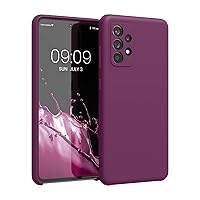 kwmobile Case Compatible with Samsung Galaxy A52 / A52 5G / A52s 5G Case - TPU Silicone Phone Cover with Soft Finish - Bordeaux Violet