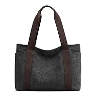 Oversize Canvas Women Weekender Bag Shopper Handbag Travel Purse Shoulder Work Travel Tote Bag for Women with Zipper
