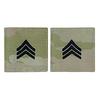 Army embroidered OCP with hook rank insignia: Sergeant