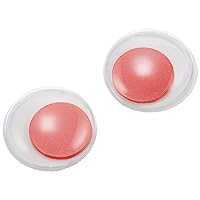 TOHO 4-113R Round Red Eye Adhesive Type Approx. 0.5 inches (13 mm), Pack of 2