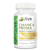 Jiva Botanicals - Chanca Piedra Cleanse Supplement - Organic Chanca Piedra Capsules for Kidney & Liver Support - Chanca Piedra 500mg Extract Herb and 50mg Queen Of The Meadow - 60 Capsules