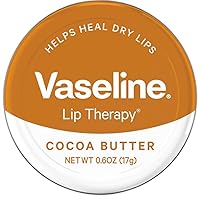 Vaseline Lip Therapy Lip Balm Tin, Cocoa Butter, 0.6 oz