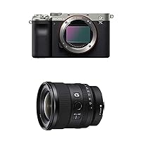 Sony Alpha 7C Full-Frame Mirrorless Camera - Silver with Sony FE 20mm F1.8 G Full-Frame Large-Aperture Ultra-Wide Angle G Lens, Model: SEL20F18G