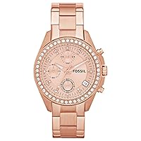 FOSSIL Decker Women's Chronograph Watch with Stainless Steel or Leather Strap