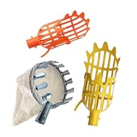 4PCS Fruit Picker Set Lightweight Fruit Catcher Telescopic Fruit Picker Tools for Picking Fruits Such as Apple,Peach,Litchi,Bayberry,Etc Pick-Up Tools