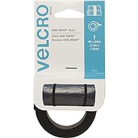 VELCRO Brand 90302 One-Wrap Straps,4-Feet by 3/4-Inch, Black