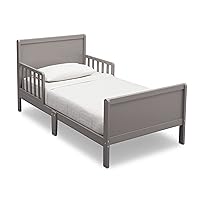 Fancy Wood Toddler Bed - Greenguard Gold Certified, Grey