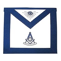 Past Master Masonic Apron - [Blue & White]