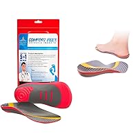 Dr A-Z 3/4 Orthotic Feet Insoles Arch Supports Inserts Relieve Plantar Fasciitis, Flat Fleet, High Arch, Foot Pain, Overpronation, Lower Back Pain