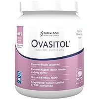 THERALOGIX Ovasitol Inositol Powder 90 Day Supply | Optimal 40:1 Blend of 4,000mg Myo Inositol & 100mg D-Chiro Inositol Daily | Hormonal & Ovarian Support for Women | Made in USA and NSF Certified