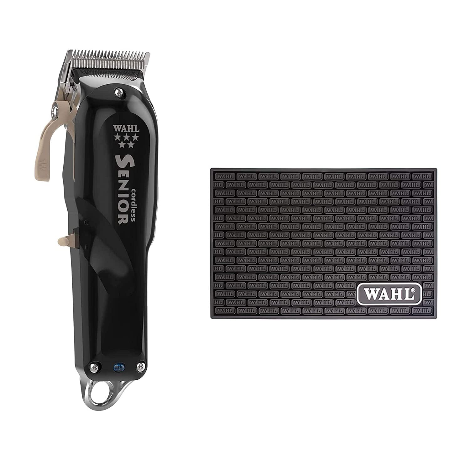 Wahl Professional 5 Star Series Cordless Senior Clipper & Wahl Professional Tool Mat for Clippers, Trimmers & Haircut Tools Bundle