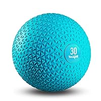 Yes4All Upgraded Fitness Slam Medicine Ball Triangle 30lbs for Exercise, Strength, Power Workout | Workout Ball | Weighted Ball | Exercise Ball | Trendy Teal