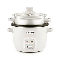 4-Cup (Cooked) / 1Qt. Rice & Grain Cooker with Automatic Warm Mode, Steamer, One-Touch Operation, White (ARC-302-1NG),2 cup (uncooked rice)