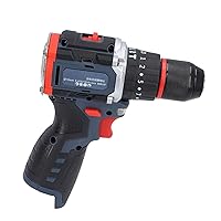 Electric Drill Driver with 80NM Torsion, Brushless Electric Power Tool Impact Drill Bare Tool for Woodwork, Metal, Ceramics