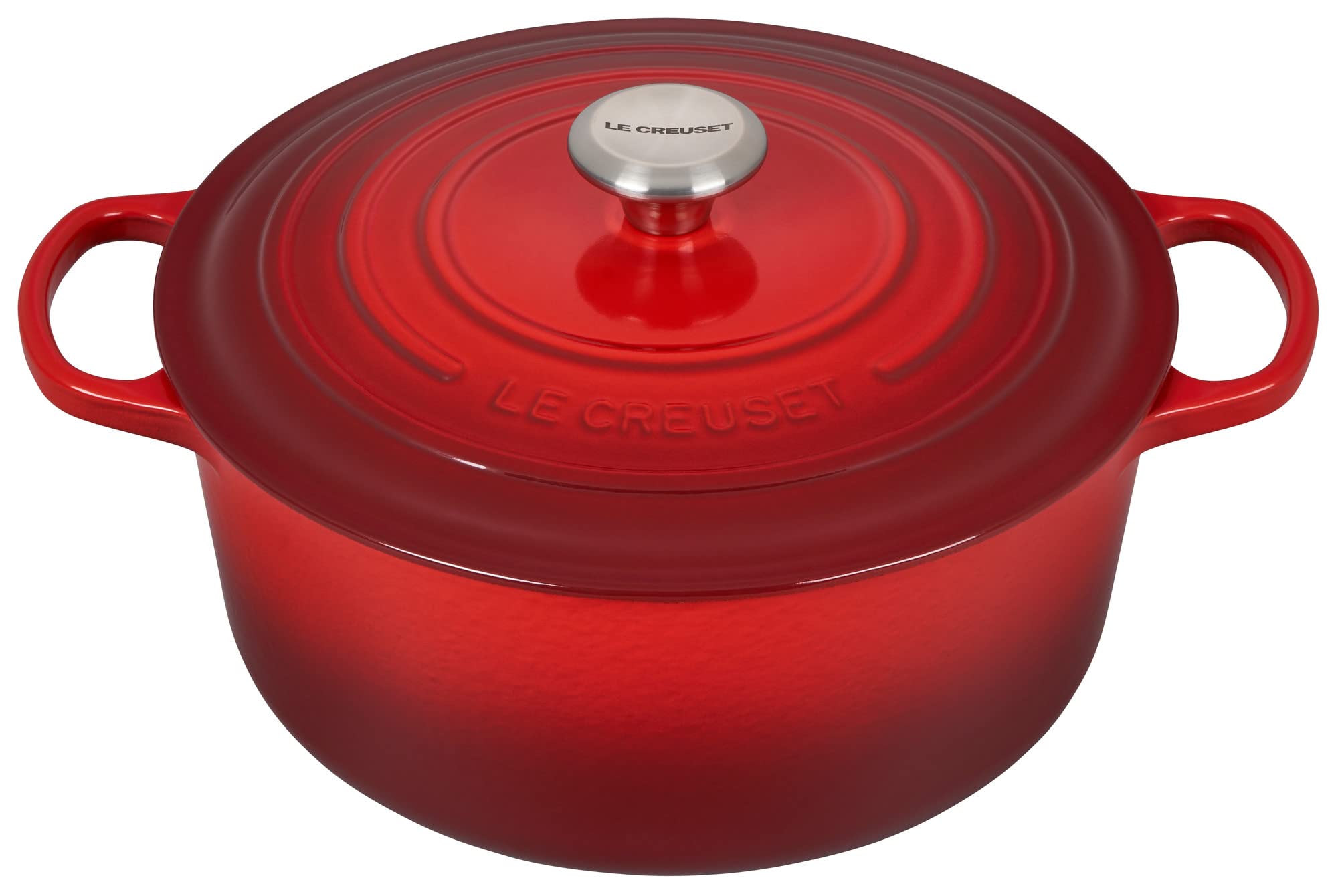 Le Creuset Signature Enameled Cast-Iron Cookware Set, 10-Piece, Cerise