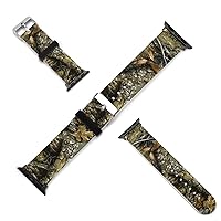 Autumn Hunting Tree Camo Pattern Bands Compatible with Apple Watch Band Silicone Wristband Strap Replacement for iWatch Series 5 4 3 2 1 Women Men
