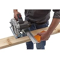 Bora 530416 Quickcut Circular Saw Guide With Rail & Angle Assist, All-In-One Woodworking Tool, Strong Aluminum 16 Inches Long, With A 14-Inch (35.5Cm) Guide Rail