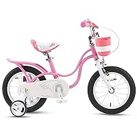 Royalbaby Princess Girls Kids Bike 12 14 16 18 20 Inch Children Bicycle with Basket for Age 3-12 Years