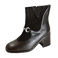 Darla Women's Wide Width Inner Zipper Leather Booties