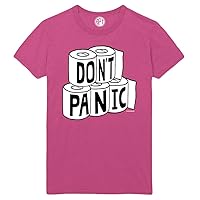 Don't Panic Toilet Paper Rolls Printed T-Shirt