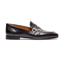 Chinua Men Leather Loafers Black