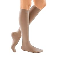 mediven Comfort for Women 15-20 mmHg Closed Toe Leg Circulation Knee High Compression Stockings for Women Semi-Transparent Leg Support Compression Hosiery