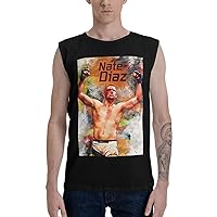 Nate Diaz Boys Cotton Sleeveless O-Neck T-Shirts Quick Dry Muscle Swim Beach Tank Tops